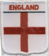 Embroidered Badges - England (St George Cross)Lge Shield